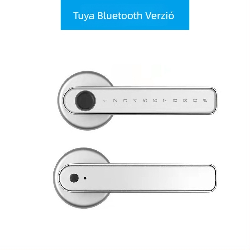 M3 Okos zár fa- és üvegajtókhoz — 100 ujjlenyomat-tárolás, >100000 kinyitás, 0,5 s olvasási idő, működési hőmérséklet 20–65°C