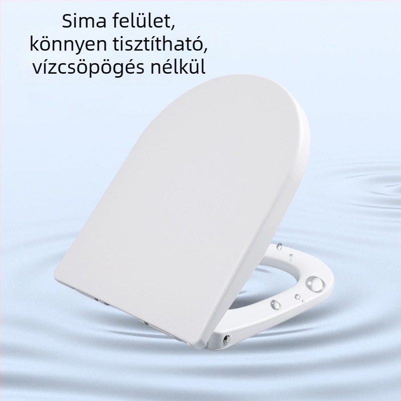 Állandó hőmérsékletű intelligens WC-ülőke, PP panelból, állítható furatköz, minimalist stílus, távirányító nélkül.
