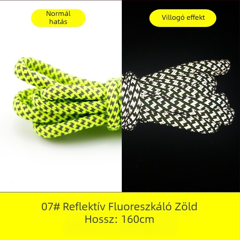 Fényvisszaverő kör alakú cipőfűzőkkel Yeezy 350, 700 és 500 sorozatú sneakers (gumi talp)