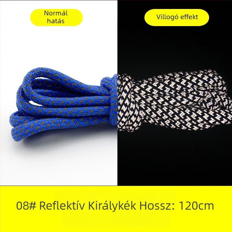 Fényvisszaverő kör alakú cipőfűzőkkel Yeezy 350, 700 és 500 sorozatú sneakers (gumi talp)