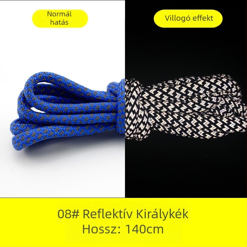 Fényvisszaverő kör alakú cipőfűzőkkel Yeezy 350, 700 és 500 sorozatú sneakers (gumi talp)