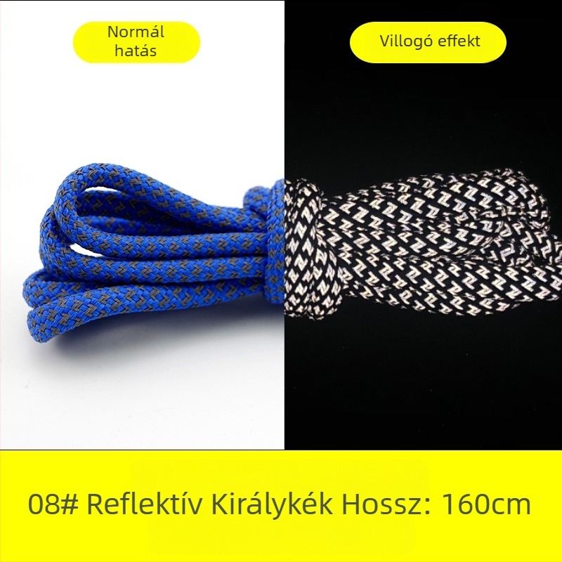 Fényvisszaverő kör alakú cipőfűzőkkel Yeezy 350, 700 és 500 sorozatú sneakers (gumi talp)