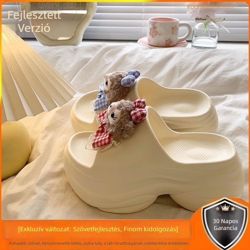 Egypántos EVA papucs – kerek orr, vastag talp, csúszásmentes, beltéri és kültéri használatra, 2025 nyár