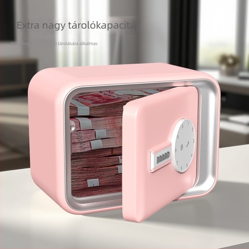 Gyerekek otthoni persely-széf mechanikus jelszavas zárakkal, műanyag kivitel, nagy kapacitás, intelligens lopás elleni védelem