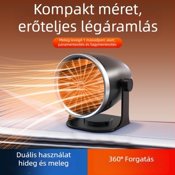 Autómelegítő a jégmentesítéshez és párásodás elleni védelemhez, 12V/24V, 120W, modell FL-006, ABS