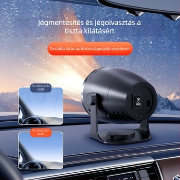 Autómelegítő a jégmentesítéshez és párásodás elleni védelemhez, 12V/24V, 120W, modell FL-006, ABS