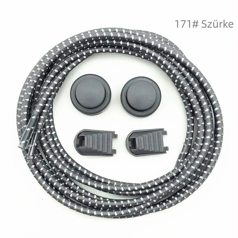 Kötés nélküli, elasztikus cipőfűzők futáshoz, sétáláshoz, utazáshoz, tenishez és mindennapi viselethez — termékkód 86, modell 157; alkalmas sportcipőkre, utcai cipőkre, munkacipőkre; stílus: kötés nélküli, mindennapi; szezonok: nyár, tél, tavasz, ősz