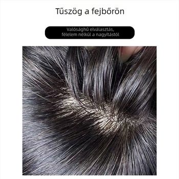 Női parókadarab, emberi hajból, volumen, felső rész paróka, göndöríthető vagy festhető