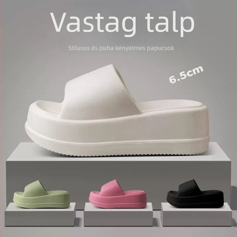 Női EVA papucs vastag talppal, négyzetes orral, egyszerű stílus, MT.MIT, nyár 2024