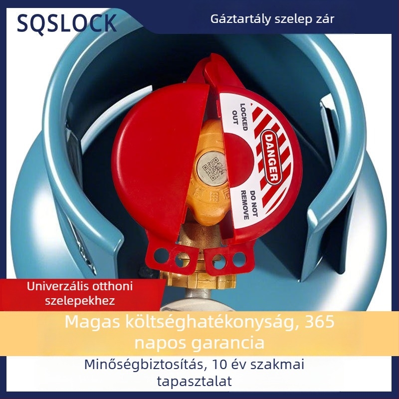 Háztartási gázcsap-zár kézikerékkel, vízóra zár, modell Sqs-h02, rozsdamentes acél