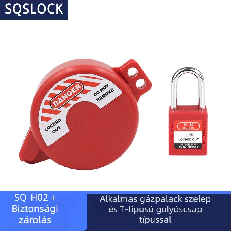 Háztartási gázcsap-zár kézikerékkel, vízóra zár, modell Sqs-h02, rozsdamentes acél