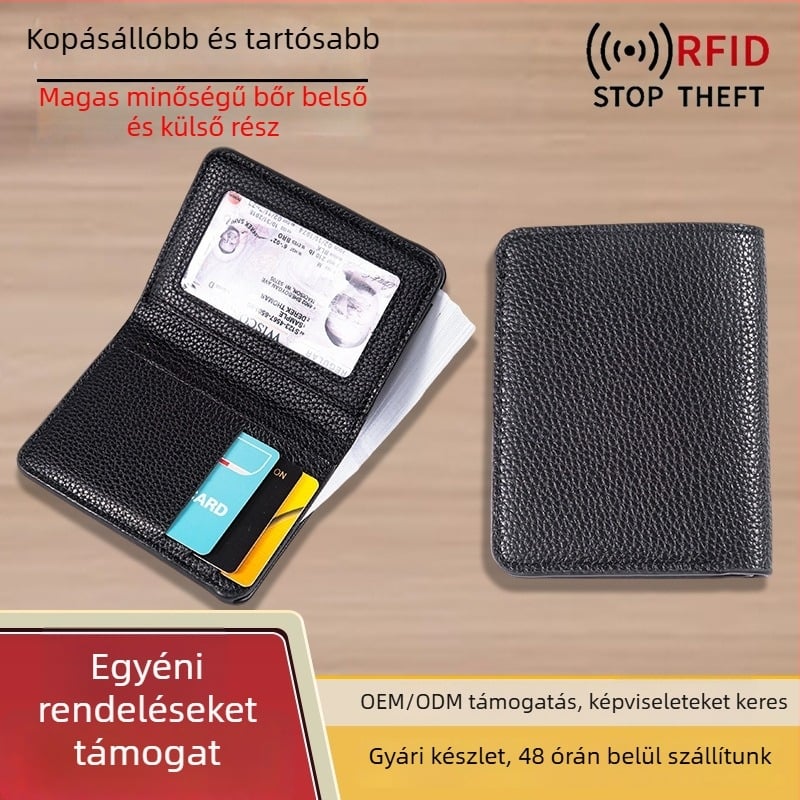 PU ultrakönnyű, többfunkciós kártyatartó – vízálló, bővíthető, városi minimalist stílus