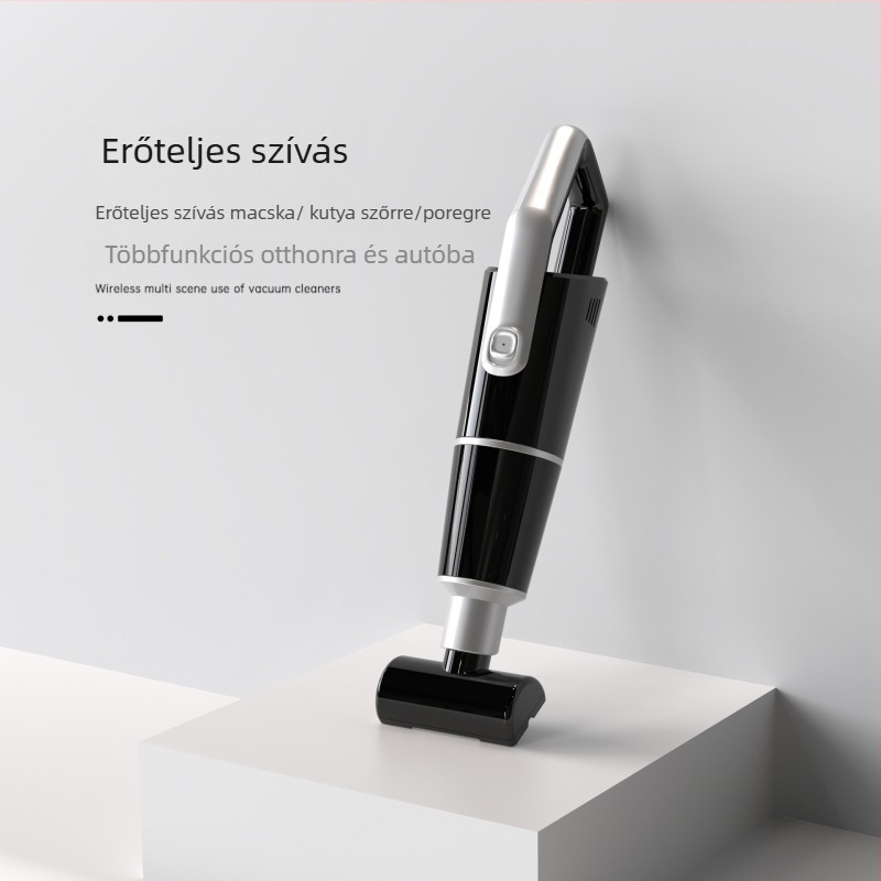 Autóba használható kézi porszívó - vezeték nélküli, kétfunkciós otthonra és autóra, 7,4V, 120W, 8000 Pa, 20 perc működés, 60 dB