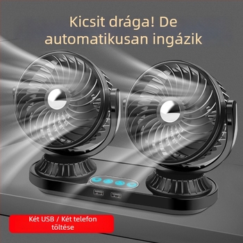 Autó ventilátor | Modell F623U, Teljesítmény 10W, Anyagok: ABS, PP, áramkör-lap, motor