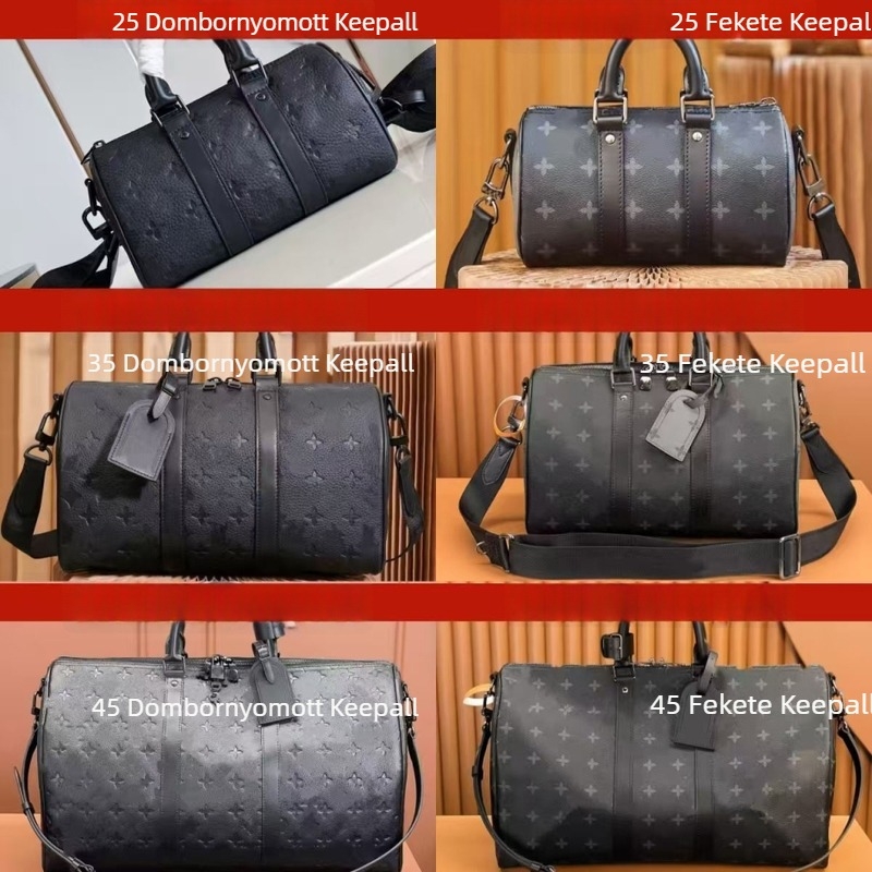 Pillow Bag férfiak számára — természetes bőr, kapacitás 36–55 L, vízálló, belső vászon, betűk mintázat, uniszex stílus