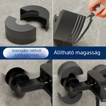 Csaptele és zuhanycsövek dekoratív burkolata, szerelés bontás nélkül, ABS, modern minimalista stílus