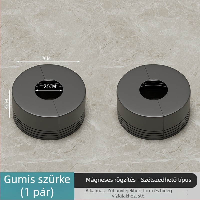 Csaptele és zuhanycsövek dekoratív burkolata, szerelés bontás nélkül, ABS, modern minimalista stílus