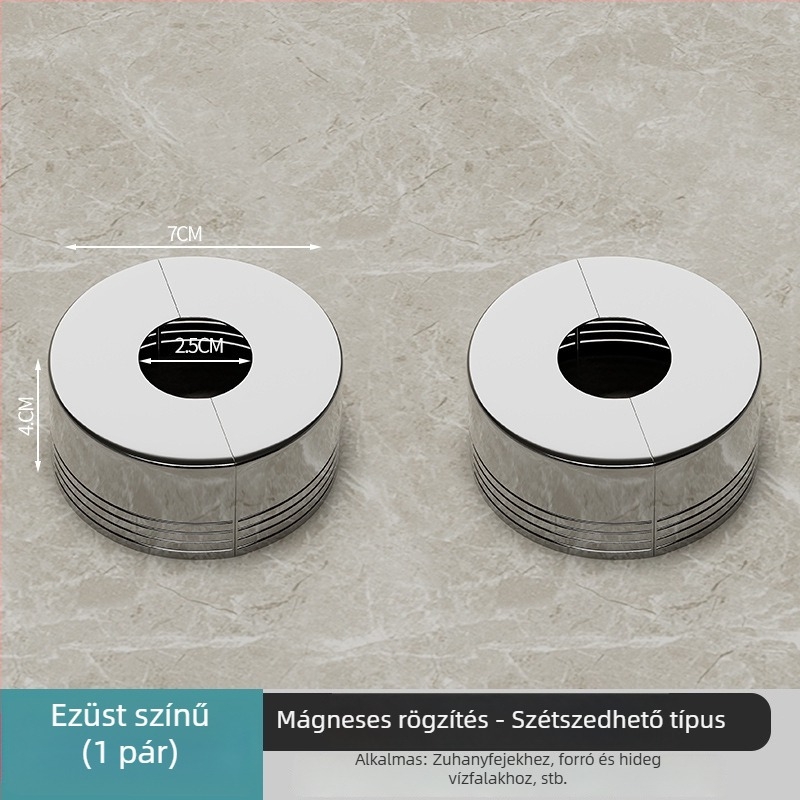 Csaptele és zuhanycsövek dekoratív burkolata, szerelés bontás nélkül, ABS, modern minimalista stílus