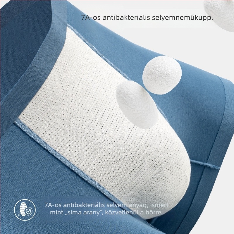 Férfi Modal boxer – lélegző, antibakteriális; bélés Mulberry selyemmel; középmagasság