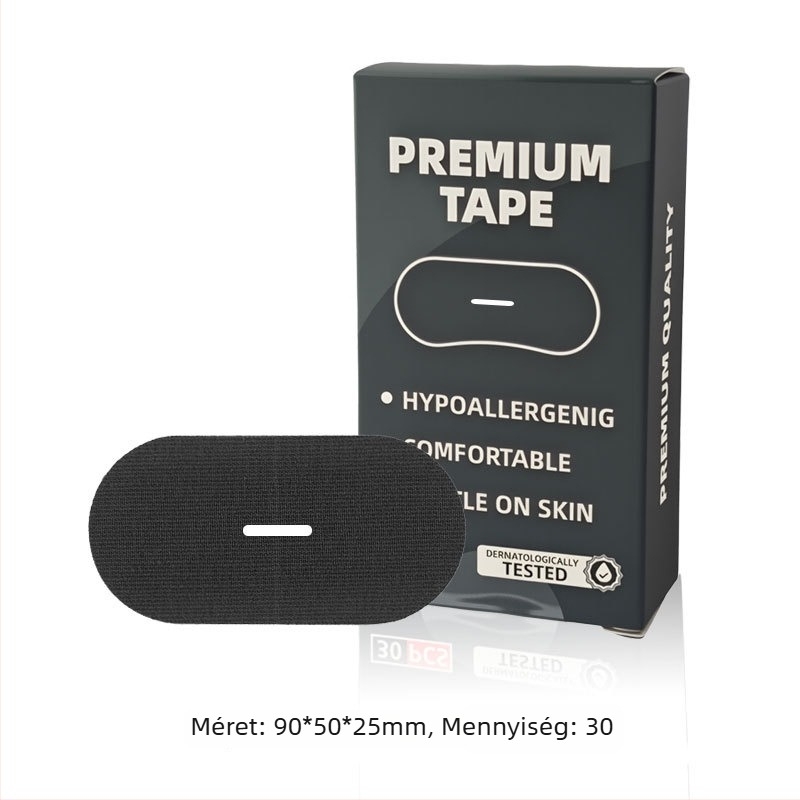 Szájzsinór alvásra – horkolás elleni tapasz, rugalmas anyag, testreszabható, egyszerű stílus