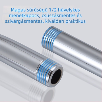 Rozsdamentes acél zuhanyoszlop, modell 5050, spirálos telepítés, egyetlen permetező kimenet