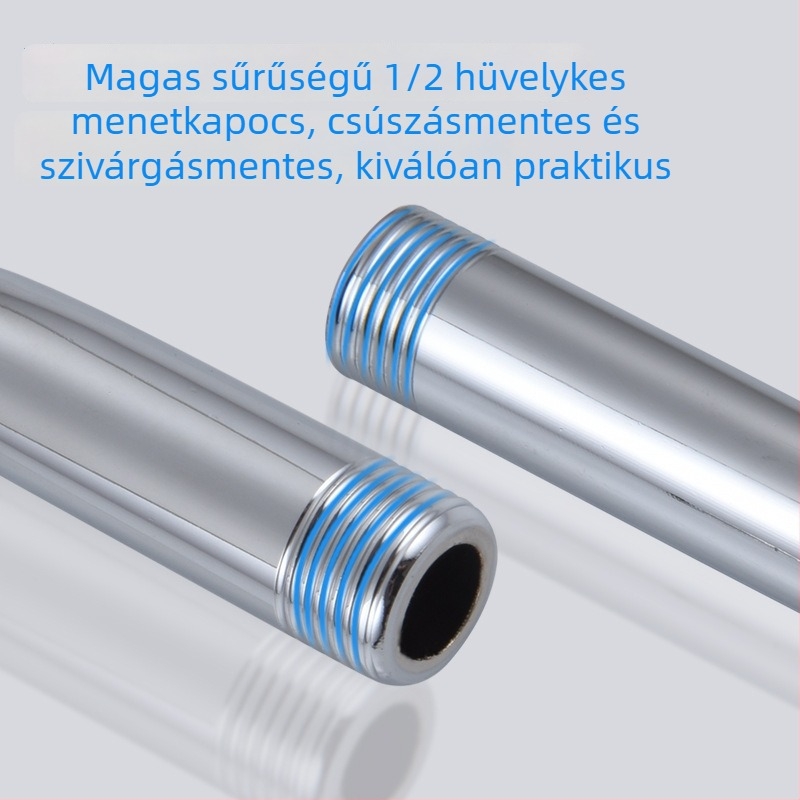 Rozsdamentes acél zuhanyoszlop, modell 5050, spirálos telepítés, egyetlen permetező kimenet