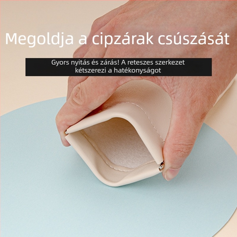 PU-anyagú vízálló mini pénztárca, uniszex, városi minimalist stílus, 2025 ősz