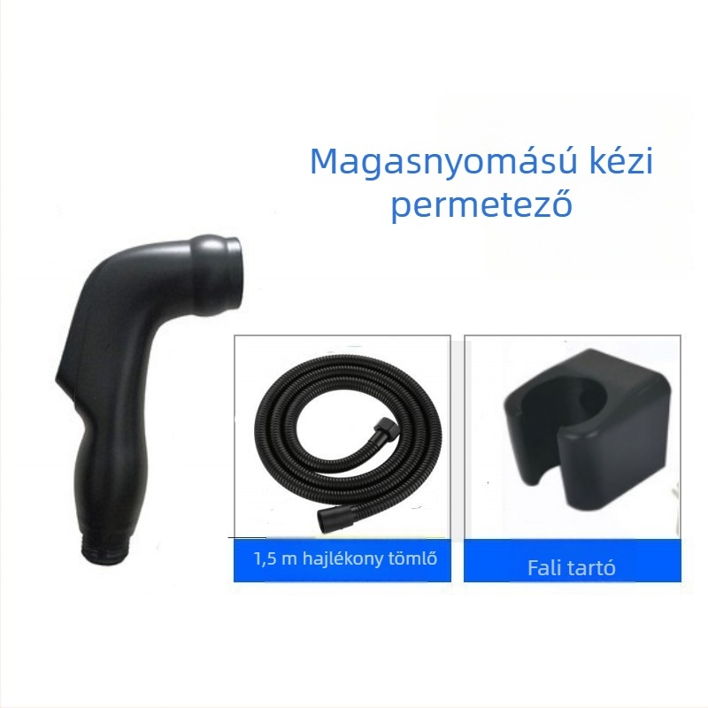 Bidé zuhanykészlet falra szerelhető WC-spray fejjel (ABS; falra szerelés; kör alakú zuhanyfej; ≤90°C; 0,5–1 MPa)