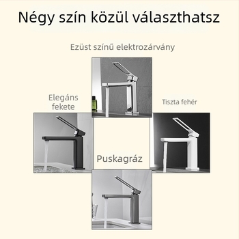 Réz mosdókeverő, asztali felszerelésű, kerámiás cartridge szeleppel, egykaros, 0-99°C, 0,8 MPa