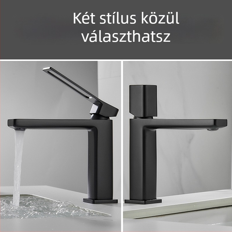 Réz mosdókeverő, asztali felszerelésű, kerámiás cartridge szeleppel, egykaros, 0-99°C, 0,8 MPa