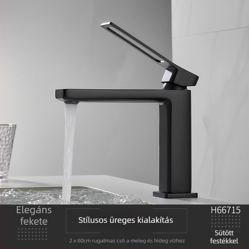 Réz mosdókeverő, asztali felszerelésű, kerámiás cartridge szeleppel, egykaros, 0-99°C, 0,8 MPa