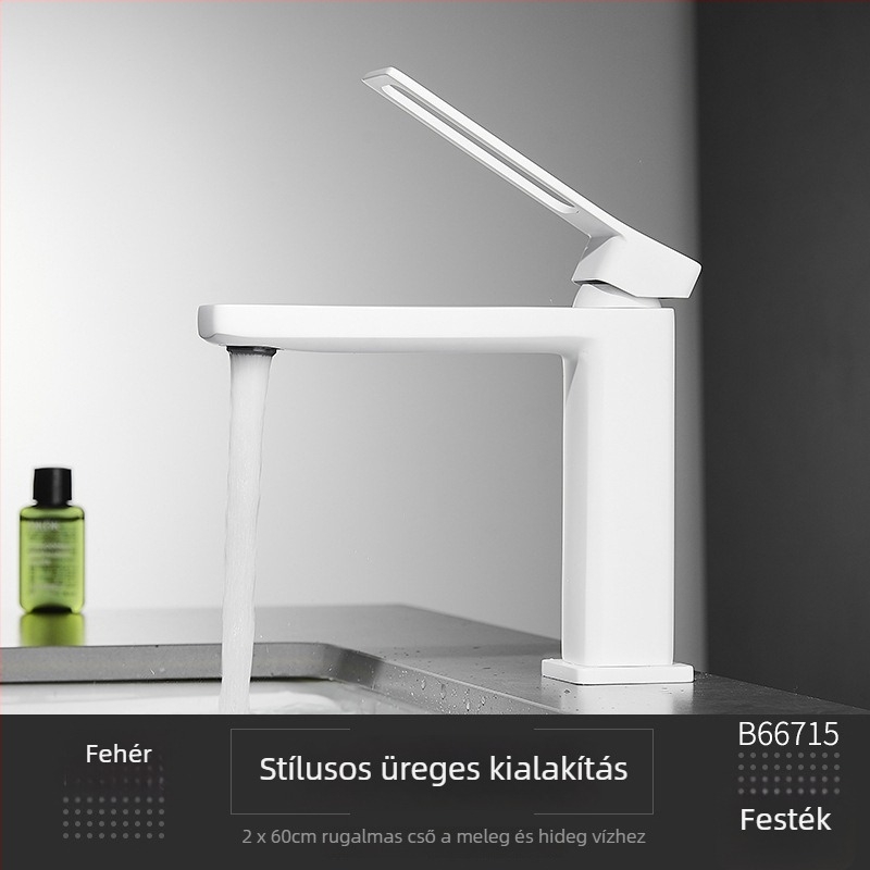 Réz mosdókeverő, asztali felszerelésű, kerámiás cartridge szeleppel, egykaros, 0-99°C, 0,8 MPa