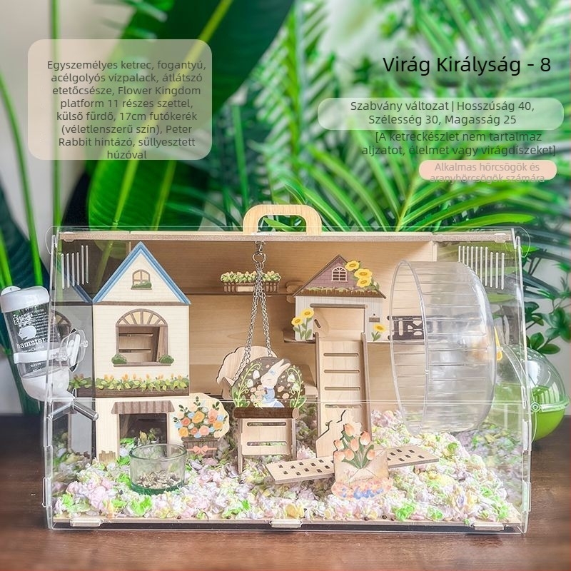 Fából készült hörcsögketrec, sajt alakú, beltéri használatra, minimalist stílus, szórakoztatás