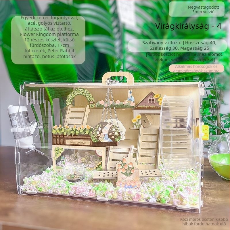 Fából készült hörcsögketrec, sajt alakú, beltéri használatra, minimalist stílus, szórakoztatás