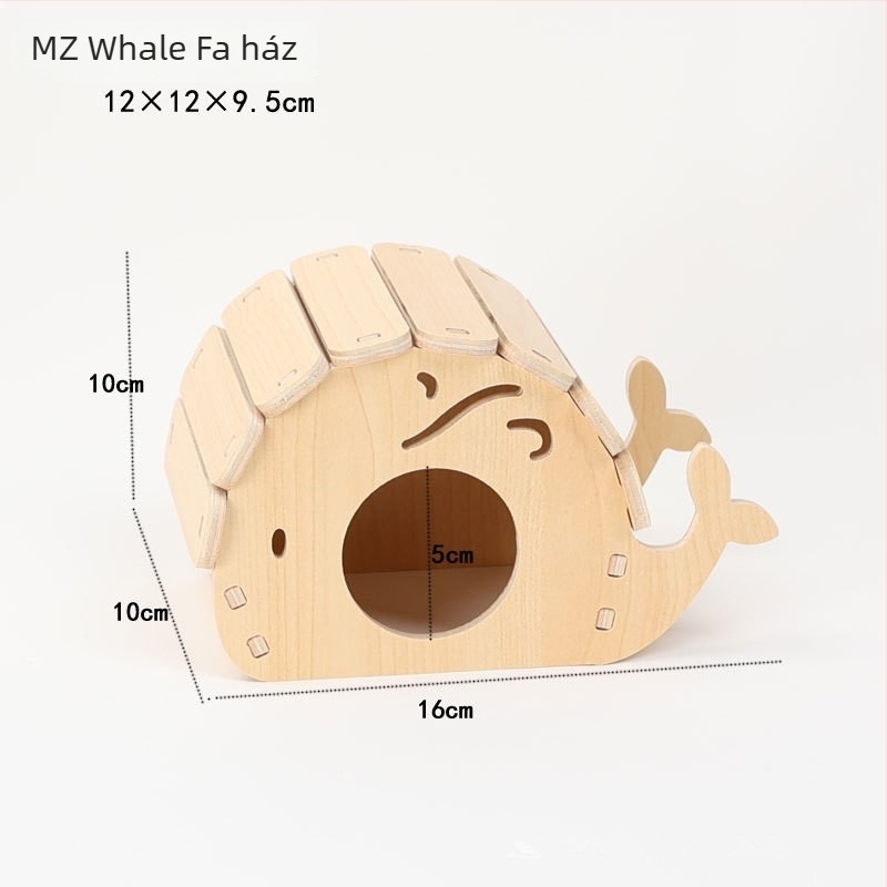 Hamsterfészek – belső kör alakú fa menedék, vízálló, karikatúra stílus (Anyag: Silk flower; Forma: Kör; Funkció: Vízálló; Stílus: Karikatúra; Alkalmazható objektum: Hamster)