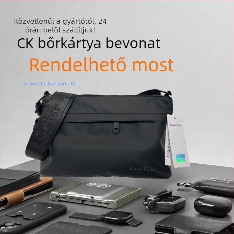Férfi vállon átvethető táska, városi stílusú, vízálló és kopásálló, nagy kapacitású utazótáska, cebiy Kate