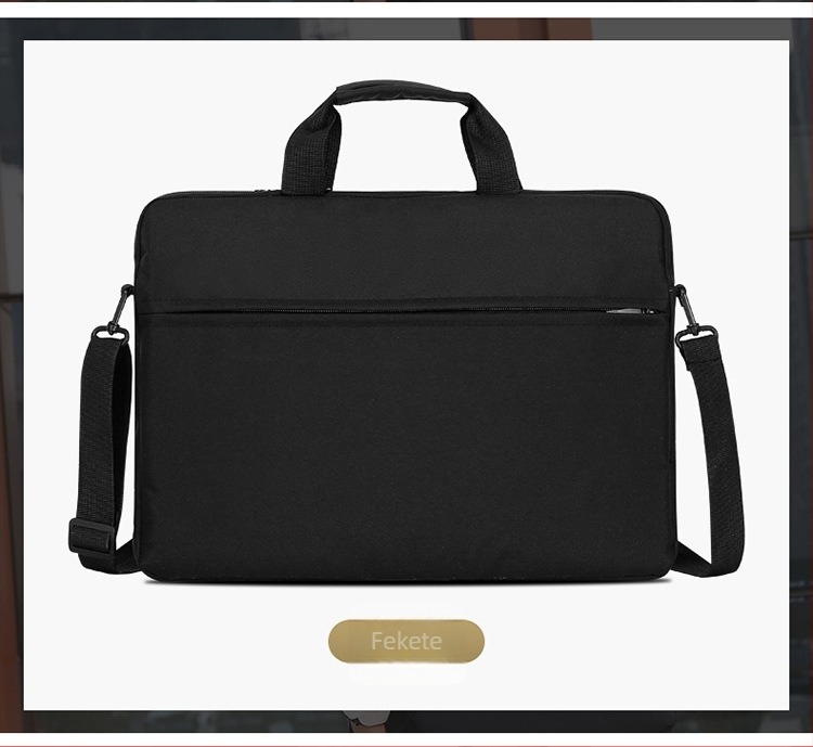 Belső laptop tok cipzárral, Oxford anyagból, vízálló és kopásálló, számítógép zsebbel