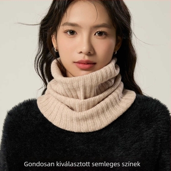 Gyapjú kötött nyakmelegítő, önmelegedő, téli szezon 2024, 71–80% gyapjú