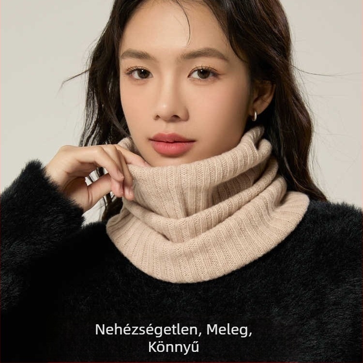 Gyapjú kötött nyakmelegítő, önmelegedő, téli szezon 2024, 71–80% gyapjú