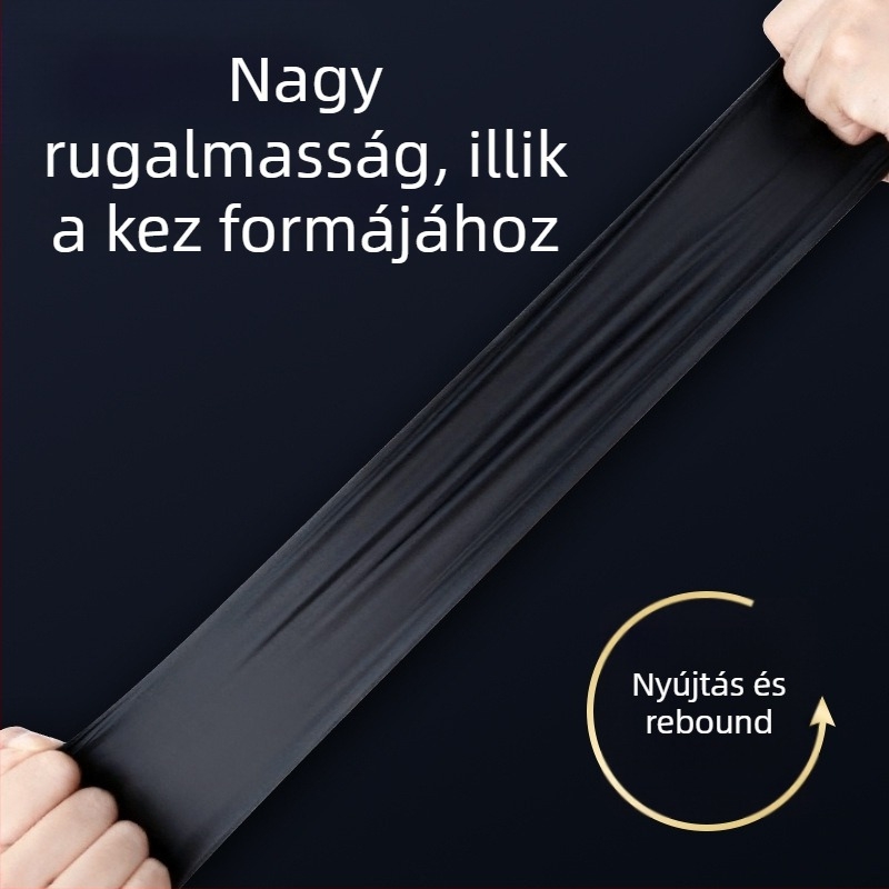 Jiankang Egyszer használatos nitril kesztyűk, vastagított kivitel, élelmiszer-biztonsági osztály, víz- és olajálló, mosogatáshoz, háztartási és ipari felhasználás