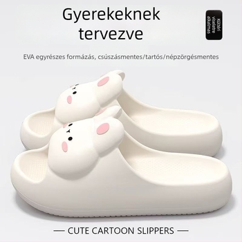 Gyerekeknek készült flip-flop EVA felsőrész és EVA talp, állatmintás, csúszásmentes, belső használatra