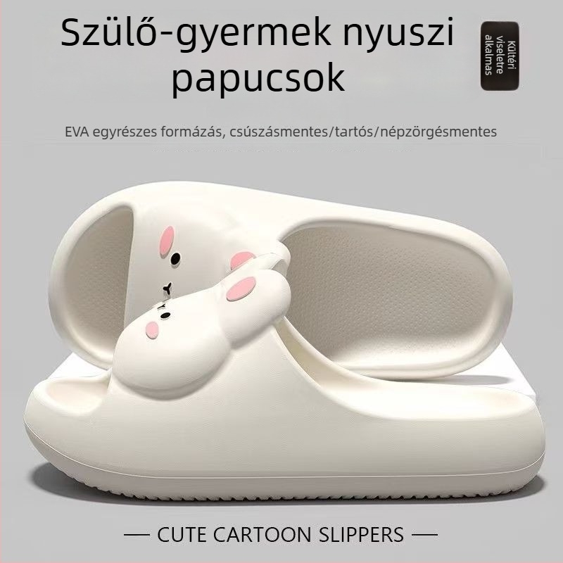 Gyerekeknek készült flip-flop EVA felsőrész és EVA talp, állatmintás, csúszásmentes, belső használatra
