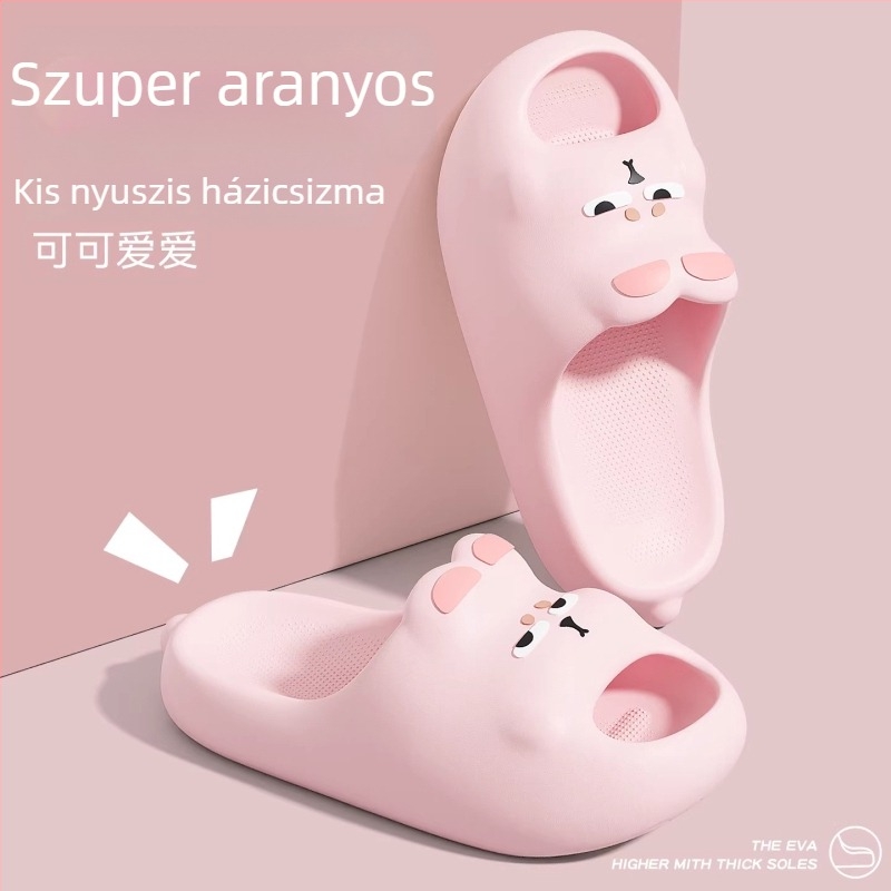 Gyerekeknek készült flip-flop EVA felsőrész és EVA talp, állatmintás, csúszásmentes, belső használatra