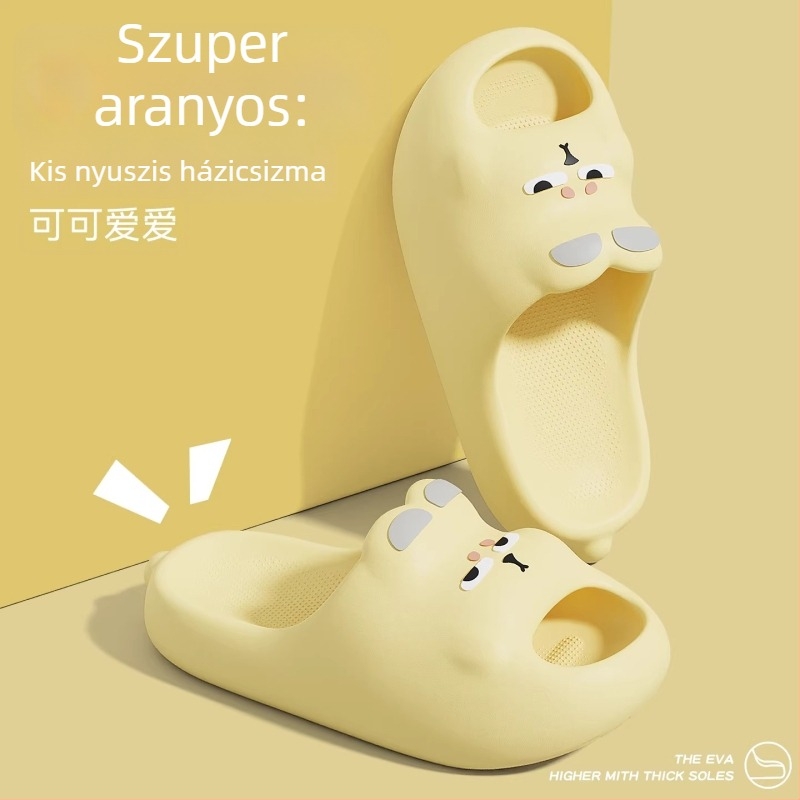 Gyerekeknek készült flip-flop EVA felsőrész és EVA talp, állatmintás, csúszásmentes, belső használatra