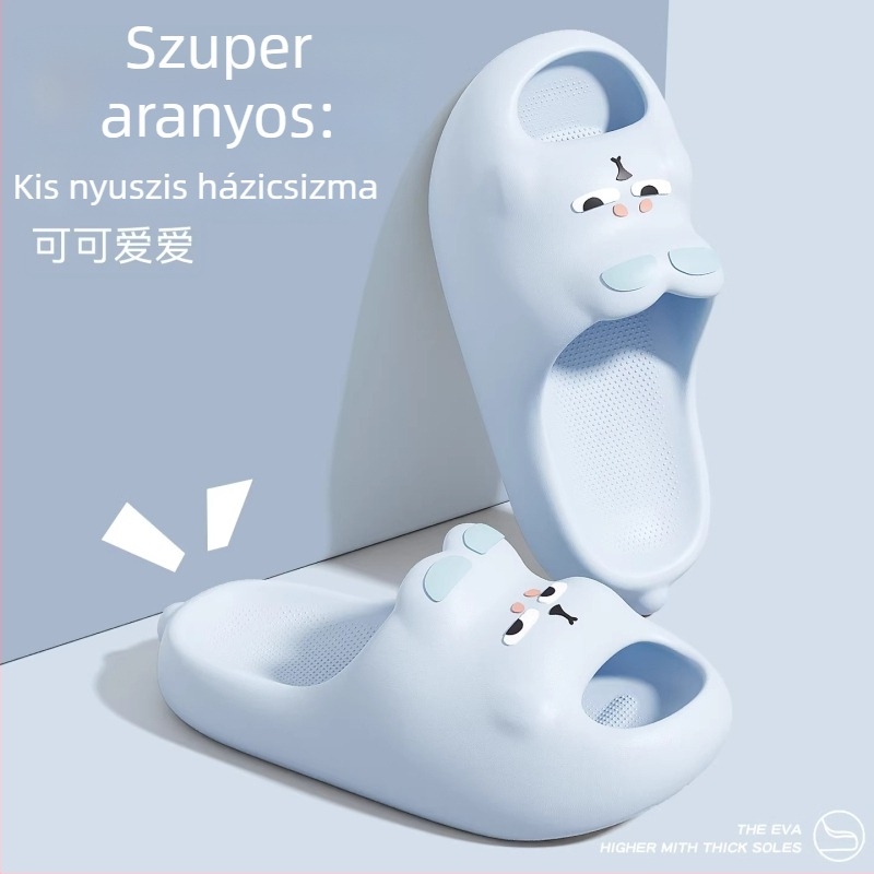 Gyerekeknek készült flip-flop EVA felsőrész és EVA talp, állatmintás, csúszásmentes, belső használatra