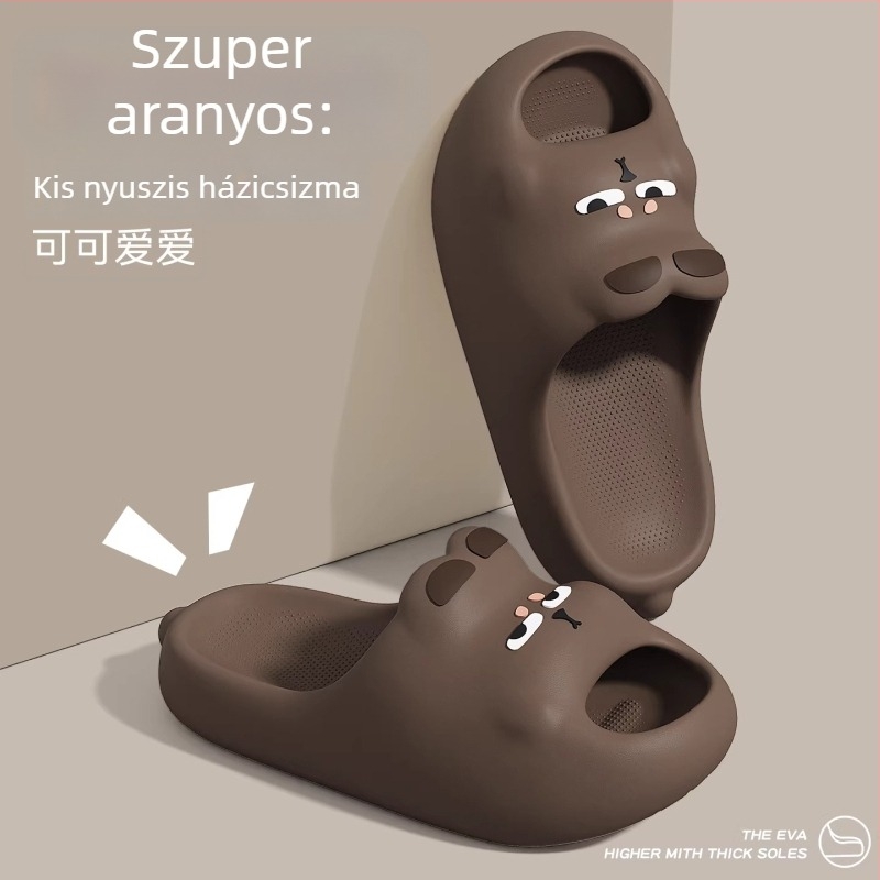 Gyerekeknek készült flip-flop EVA felsőrész és EVA talp, állatmintás, csúszásmentes, belső használatra