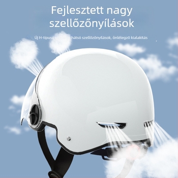Motorkerékpár fél sisak ABS, 3C minősítéssel, négy évszakos általános használatra