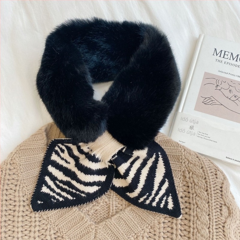 Poliészter sál warp-knit szövésű, meleg téli viselet, mintás haunstooth, elegáns minimalist stílus