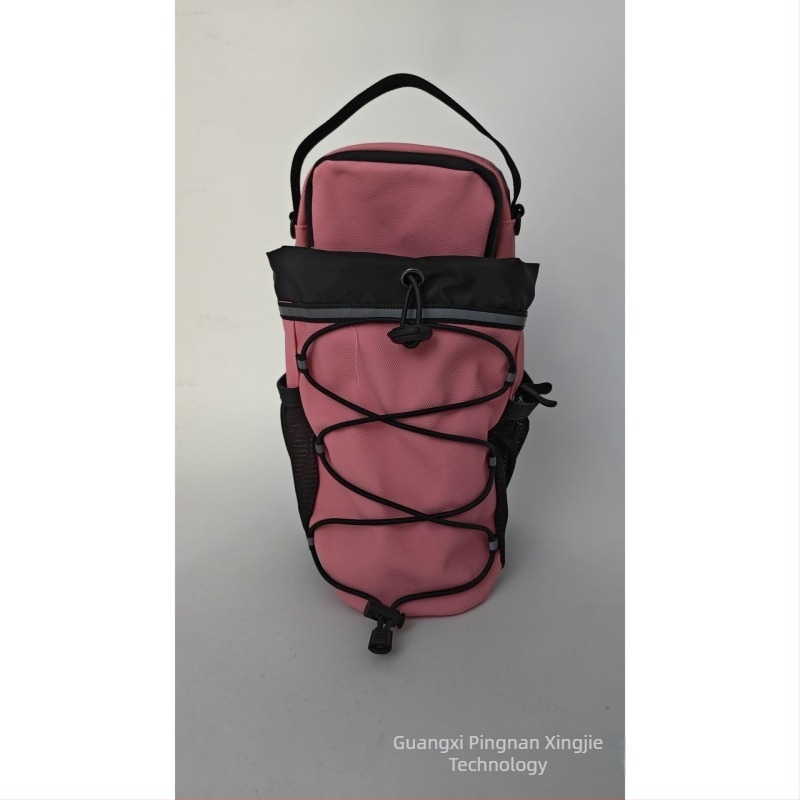 Mágneses kulacs táska - hordozható vállon átvetős sporttáska szabadtéri sportokra; Anyag: Poliészter; Belső: Poliészter; Mintázat: Egyszínű; Kategória: Sporttáska