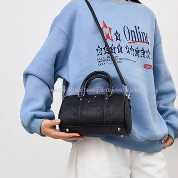 AJ Street 23 – Modern retro sporttáska férfiak és nők számára, henger alakú crossbody táska vállpánttal, stílusos és sokoldalú, könnyen hordozható.